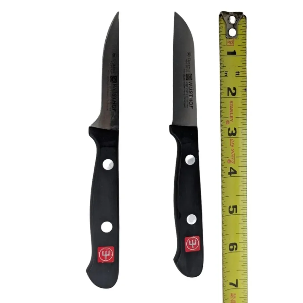 Wüsthof Gourmet Solingen German Steel Double Riveted 2Pc Paring Knife Set 2.75